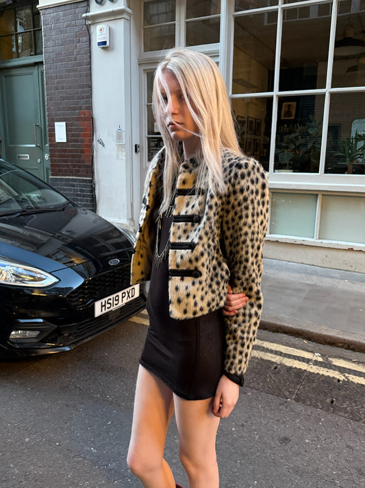 THE ROMY JACKET - SNOW LEOPARD